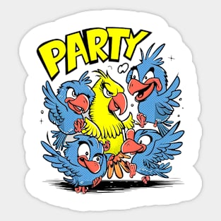 Party birdz Sticker